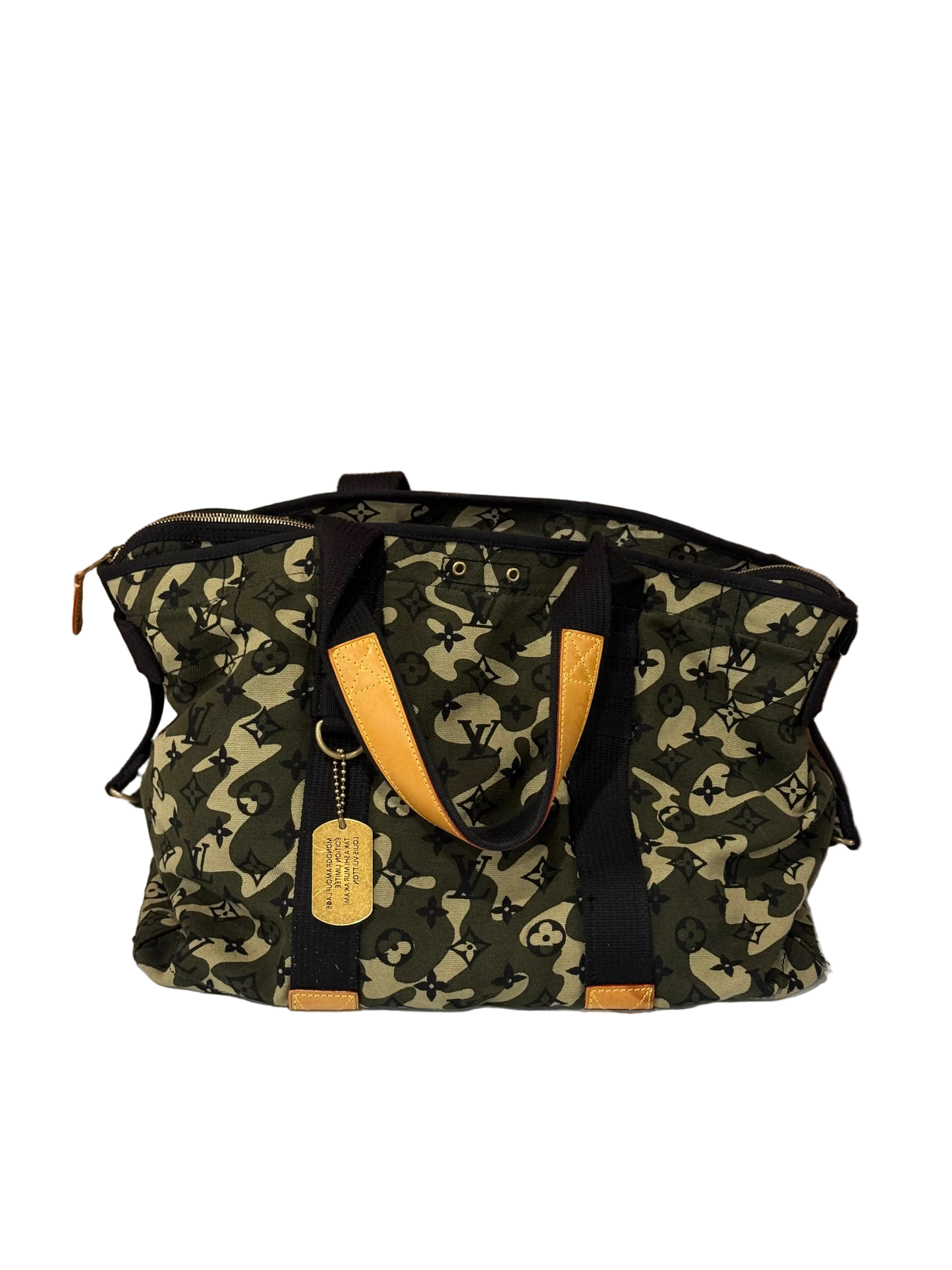 Louis Vuitton Takashi Murakami Camo Monogram Tote Bag