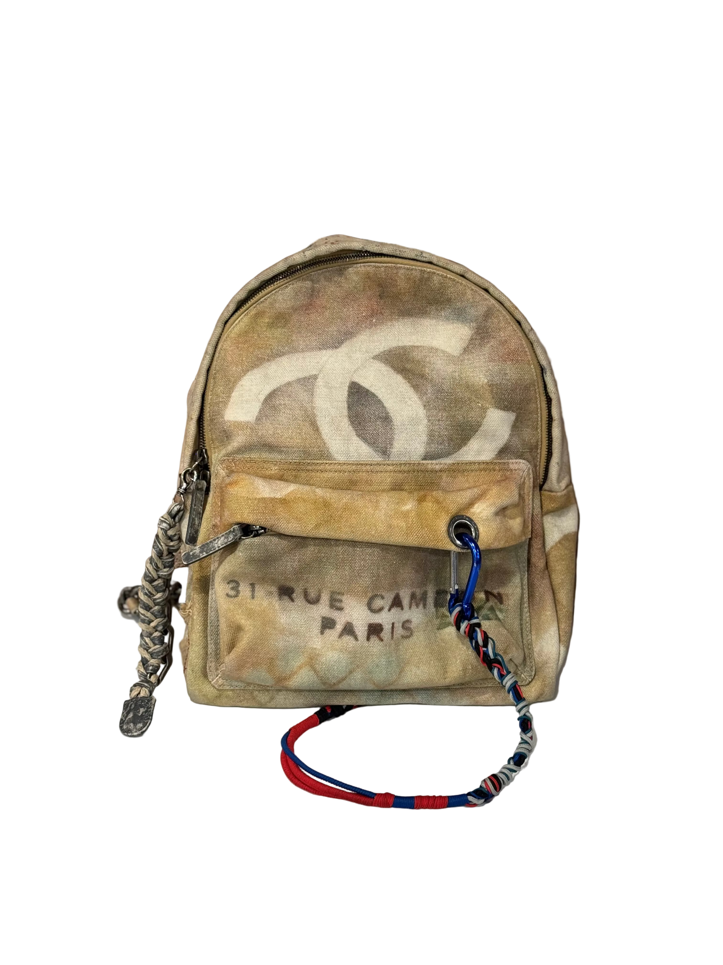 ($11,025) Chanel Graffiti Canvas Backpack