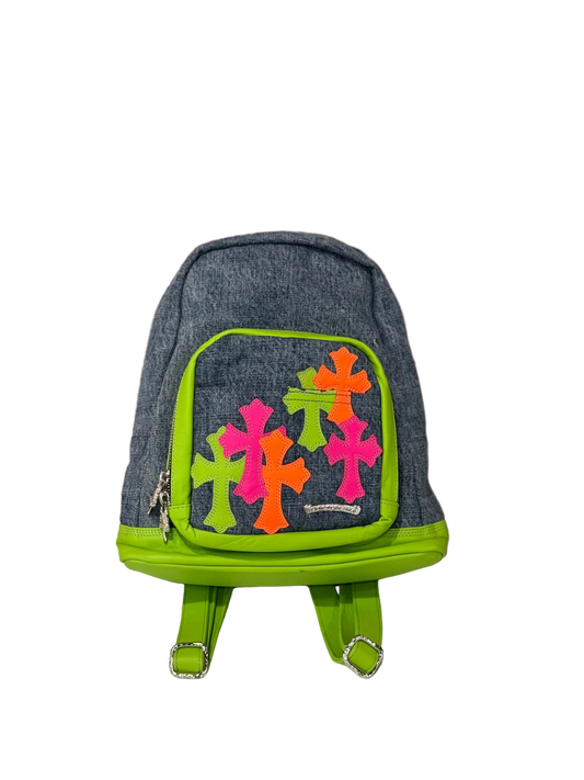 Chrome Hearts Cross Patch Denim Backpack