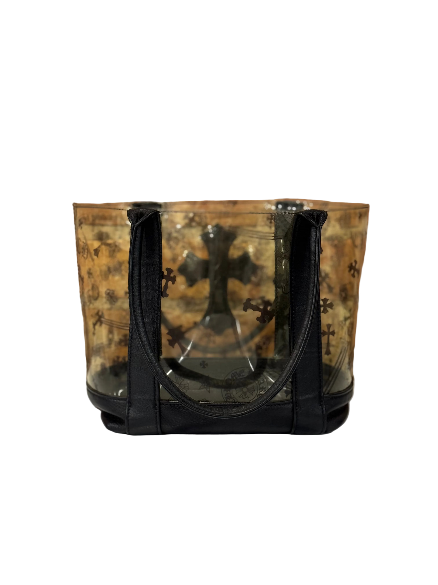 Chrome Hearts Leather Cross PVC Tote Bag