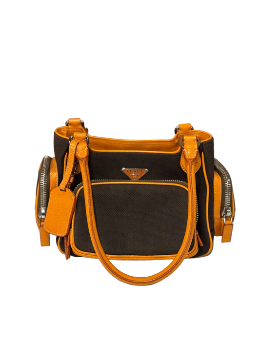 Prada Canapa Cinghiale Shoulder Bag