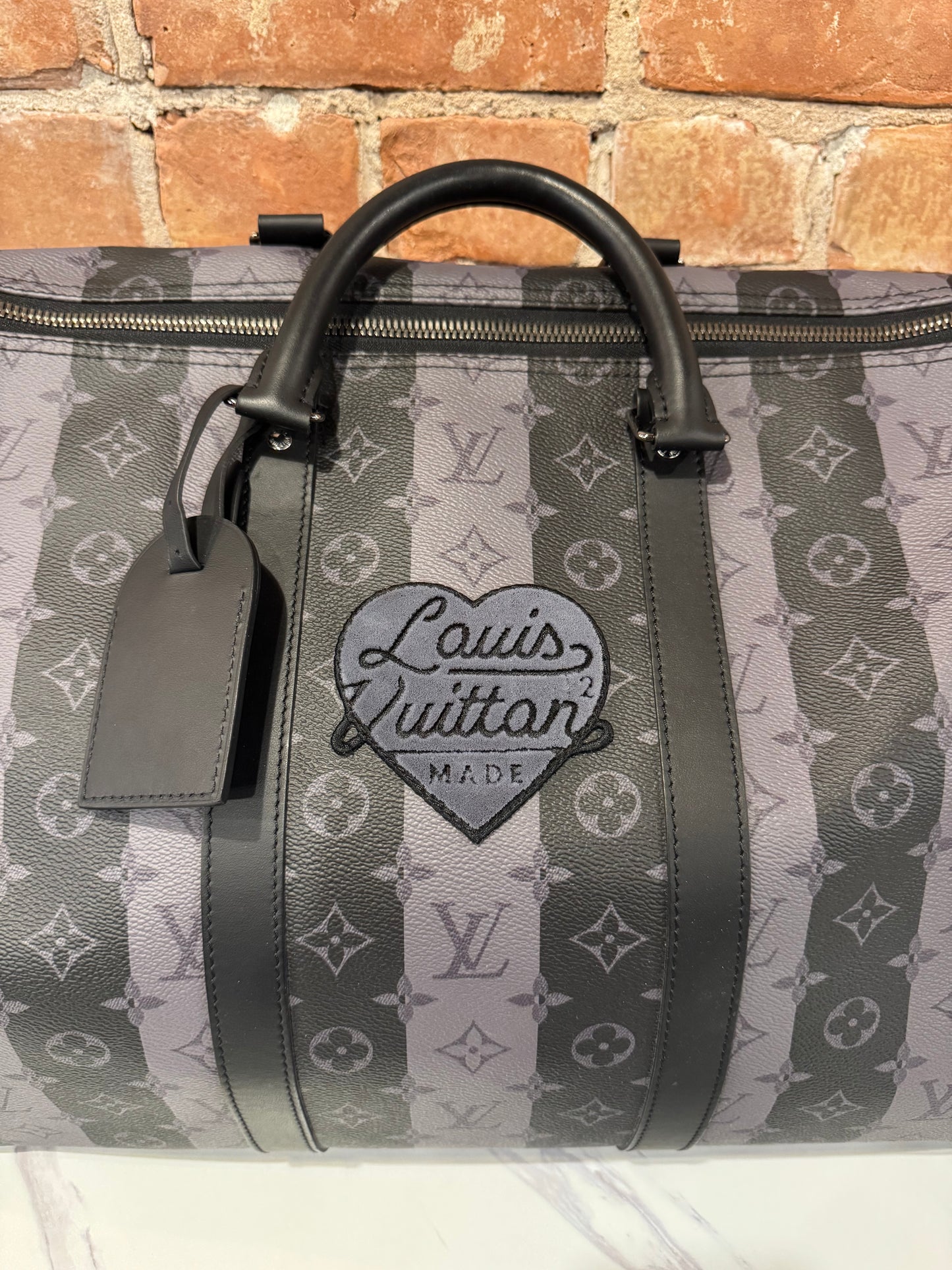 Louis Vuitton Nigo Stripes Keepall 55