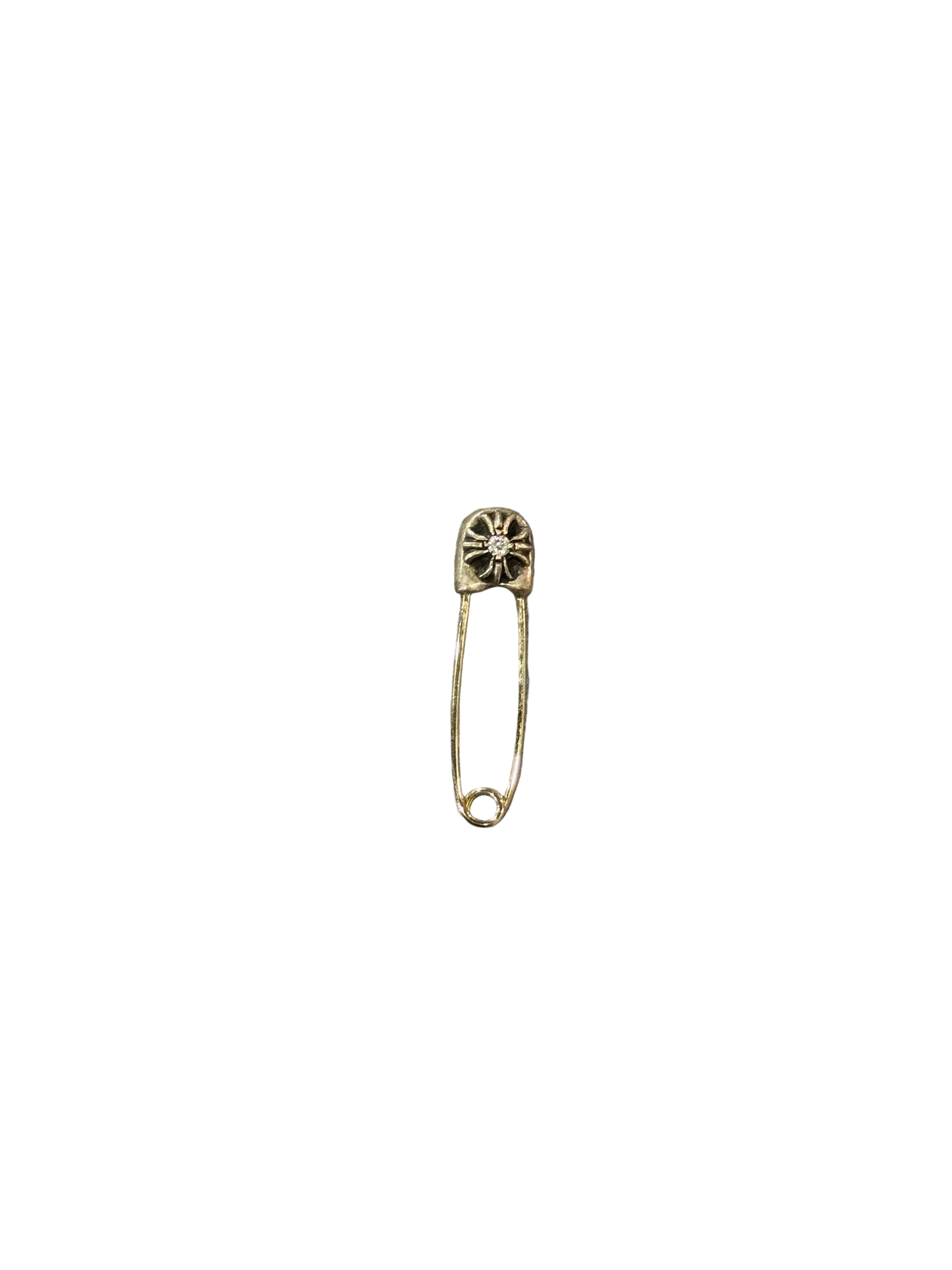 Chrome Hearts Diamond Safety Pin