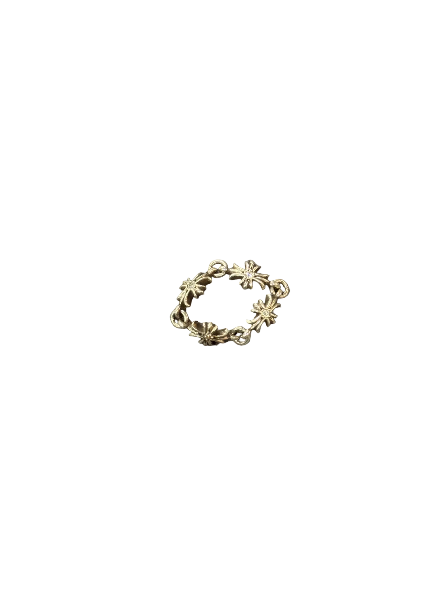 Chrome Hearts Diamond Tiny E Ring