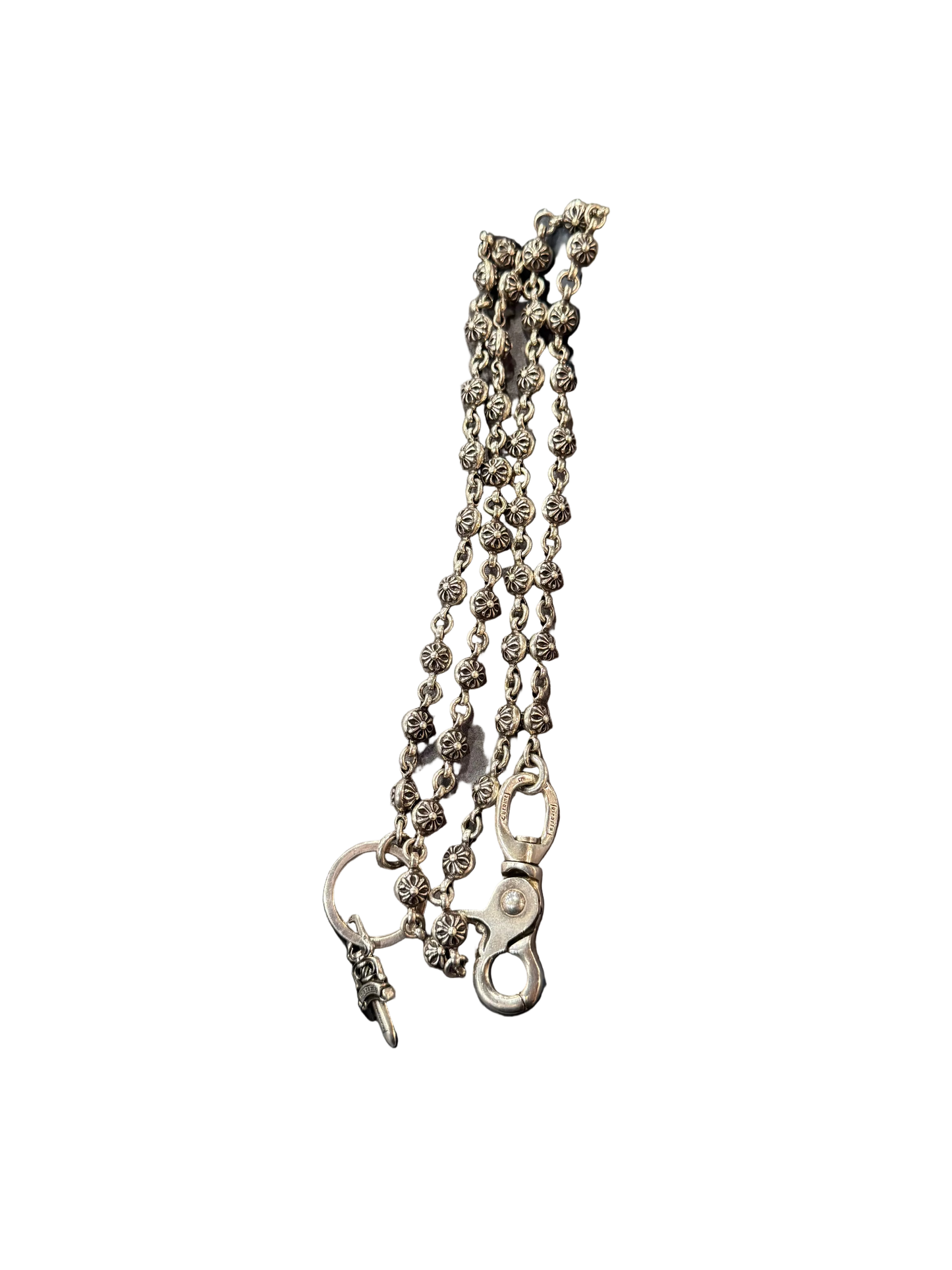 ($13,125) Chrome Hearts Multi Silver Element Ball Wallet Chain Extra Long