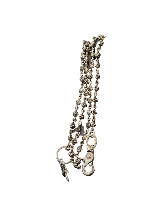 ($13,125) Chrome Hearts Multi Silver Element Ball Wallet Chain Extra Long