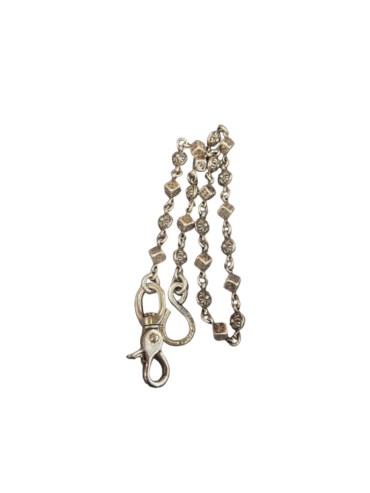 ($12,600) Chrome Hearts Dice Cross Ball Wallet Chain