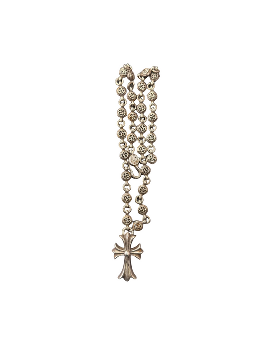 Chrome Hearts CH Cross Pendant Cross Ball Necklace