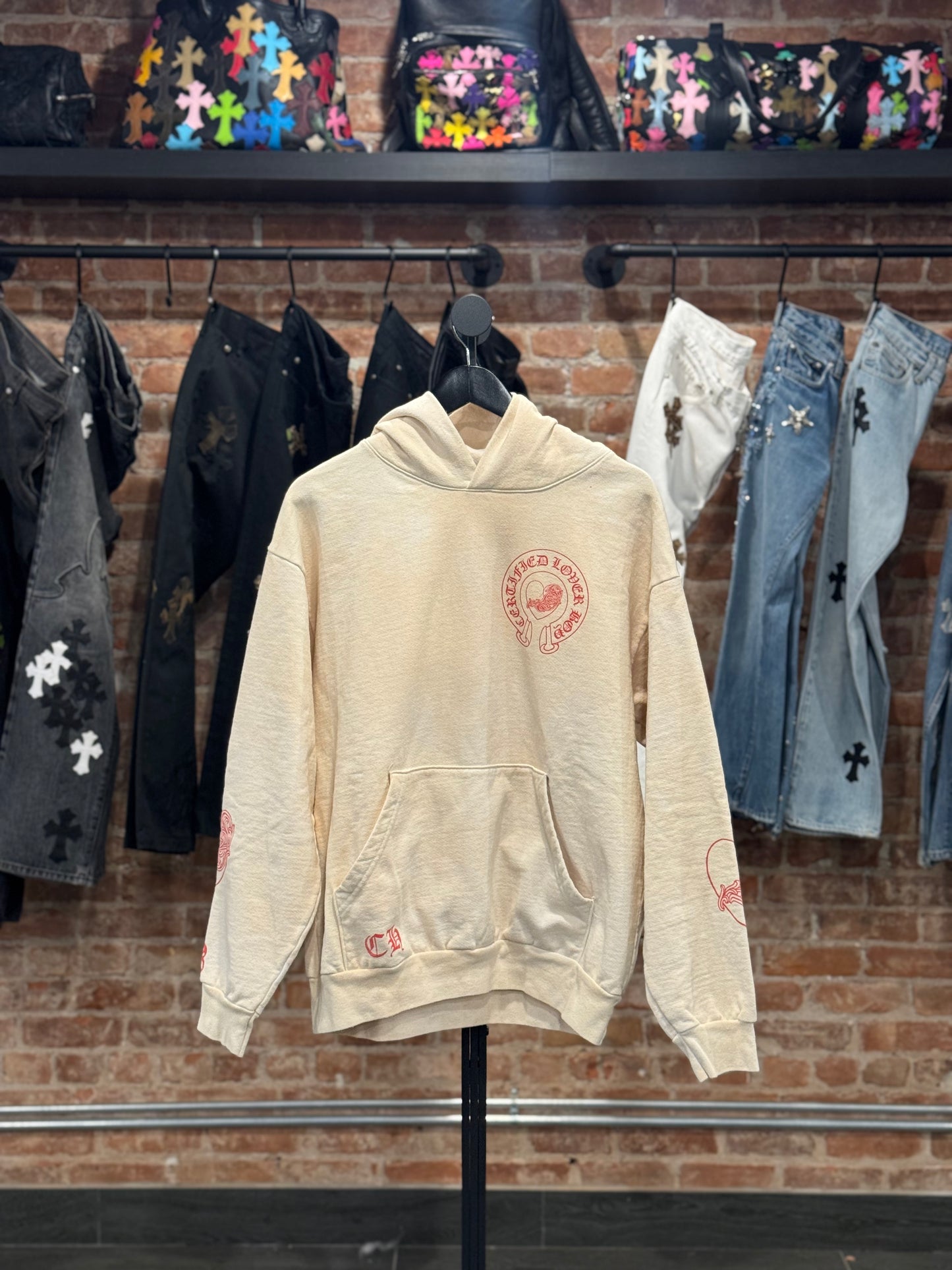 Chrome Hearts Drake CLB Friends & Family Cream Hoodie