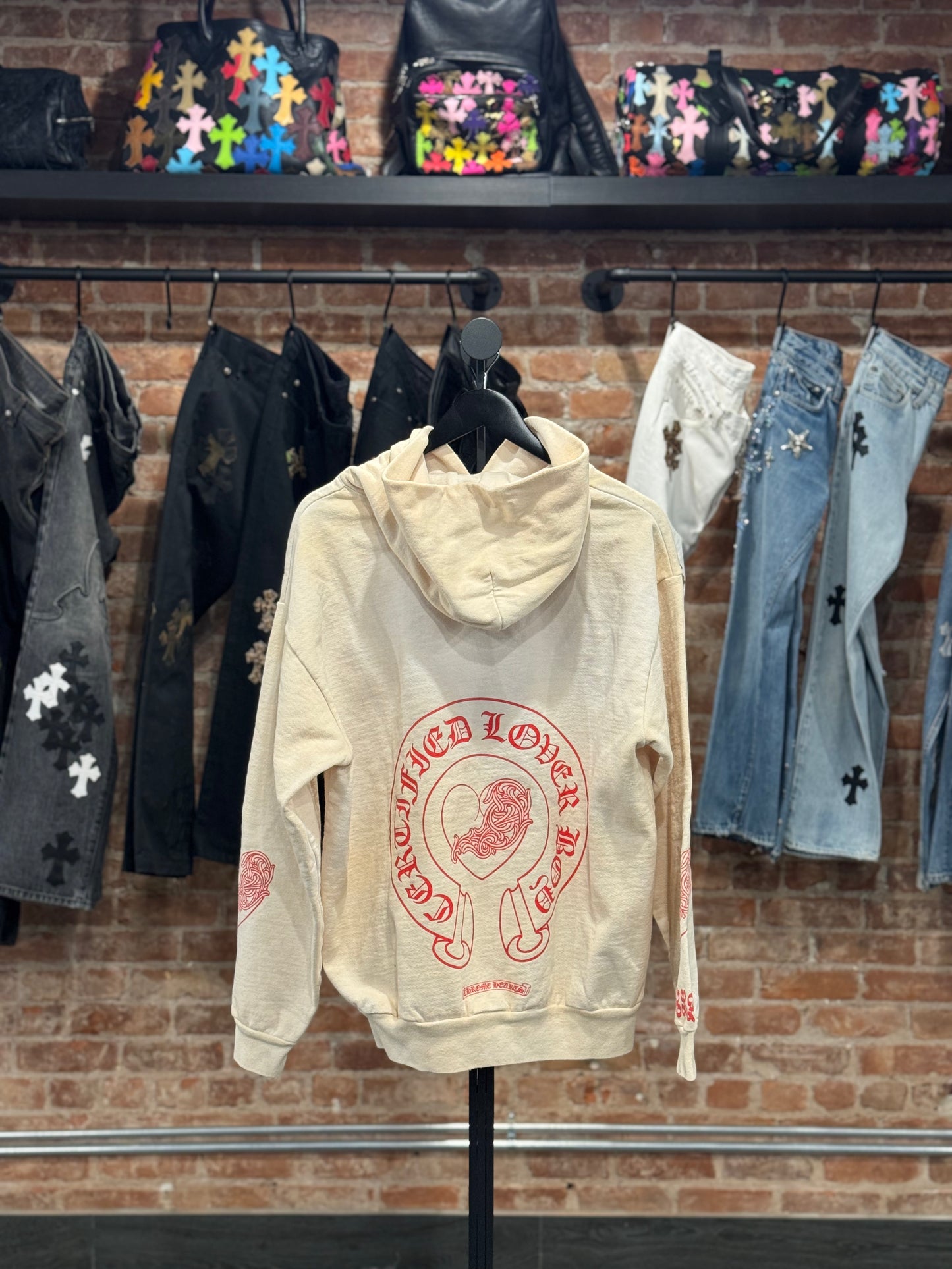 Chrome Hearts Drake CLB Friends & Family Cream Hoodie