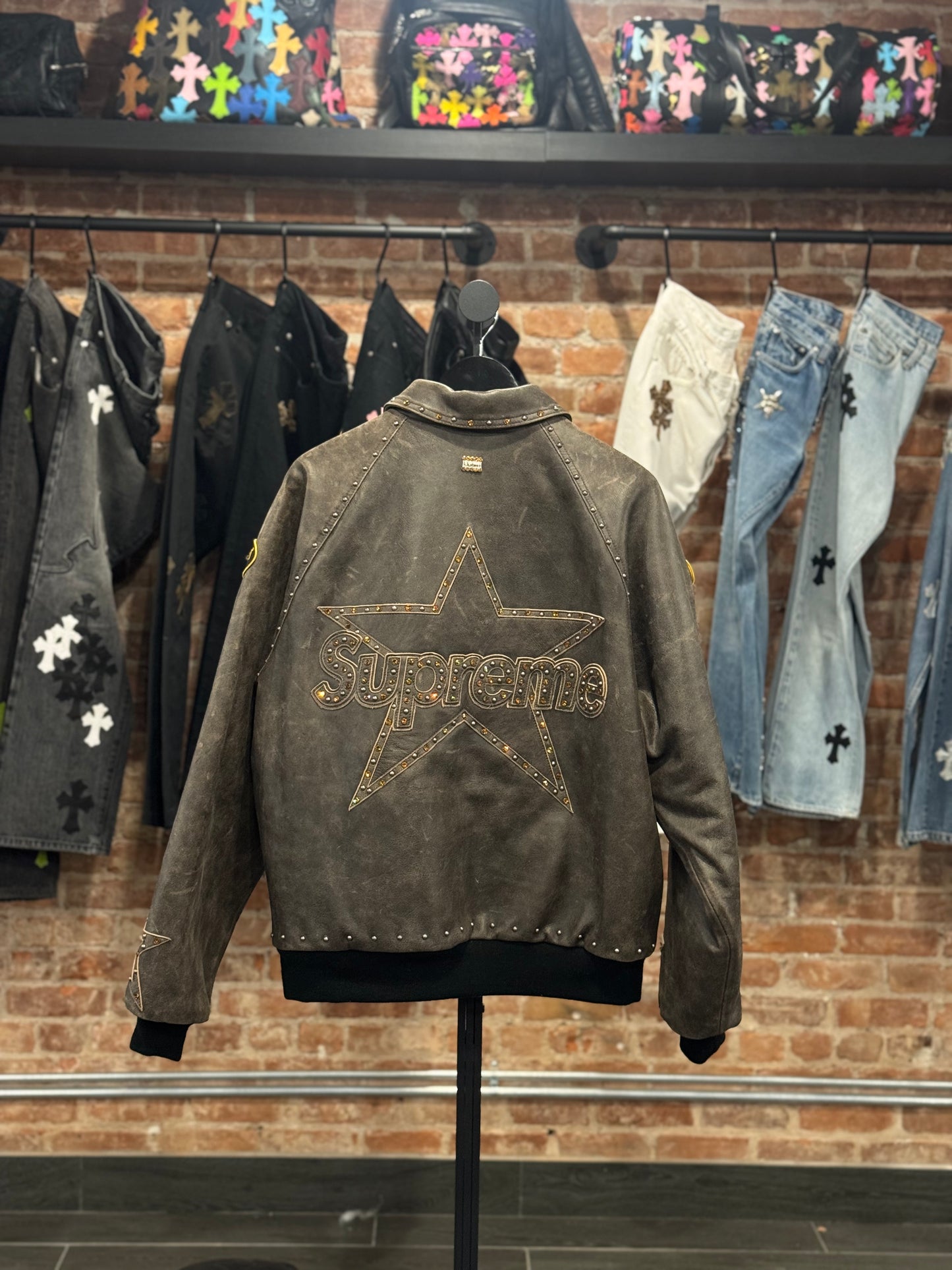Supreme BB Simon Vanson Leather Jacket