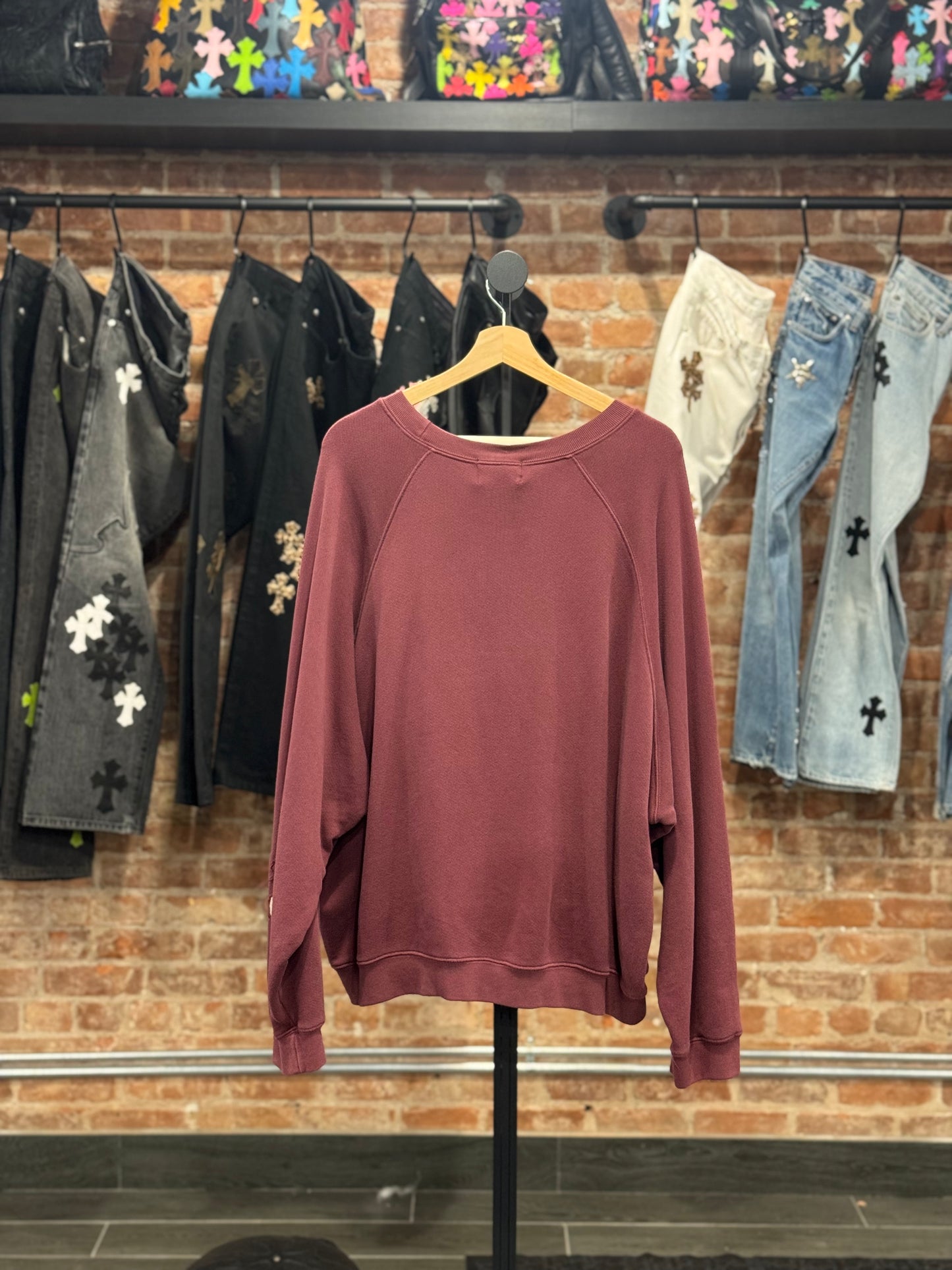 ERD Burgundy NY Y.R.C Crewneck