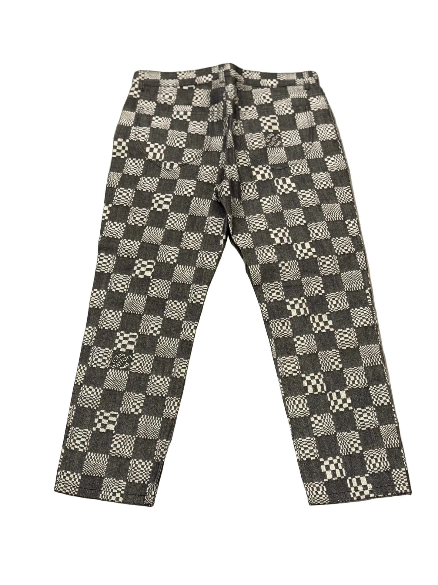 Louis Vuitton Black Damier Monogram Jeans
