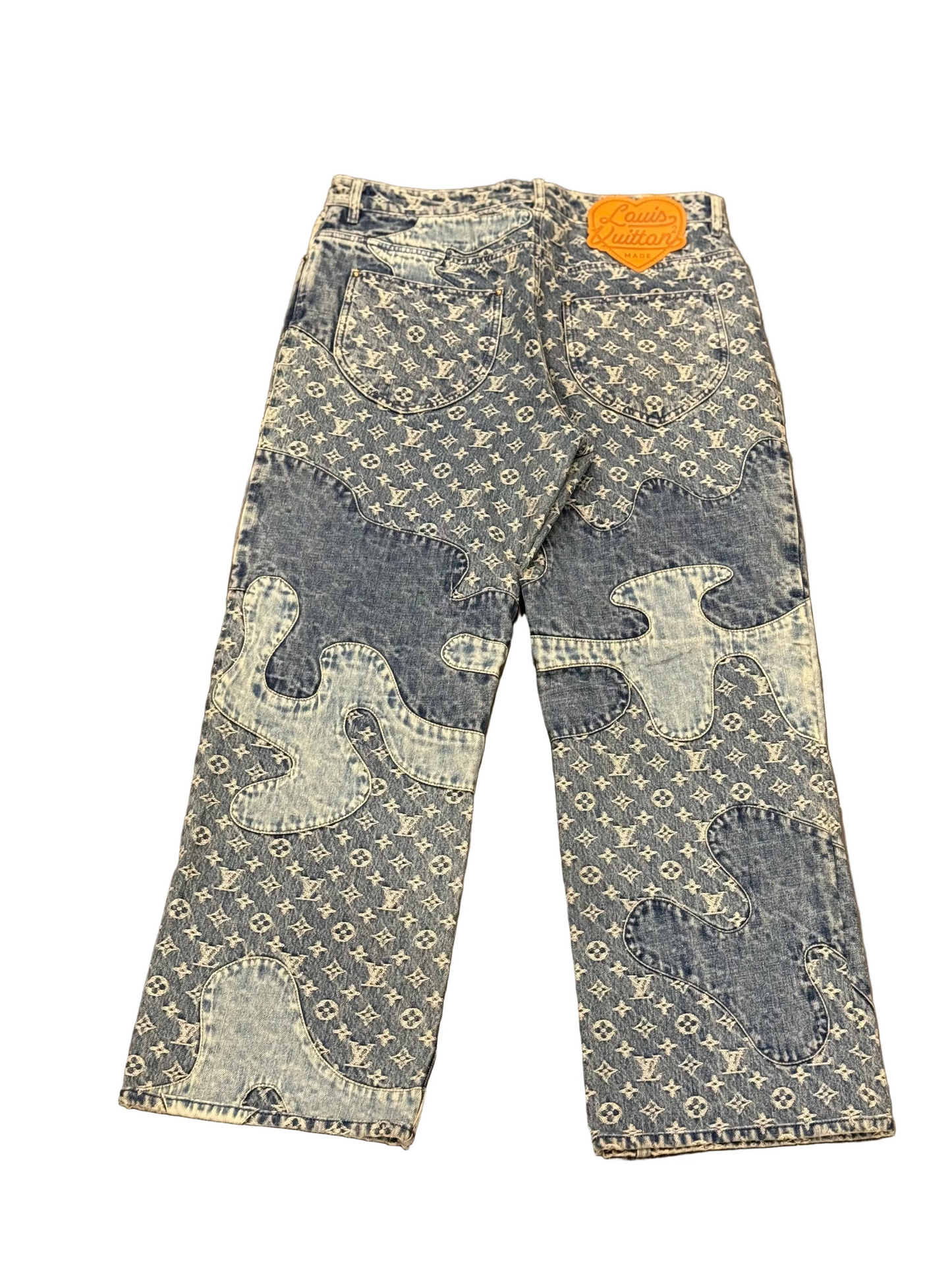 Louis Vuitton Nigo Monogram Patchwork Jeans