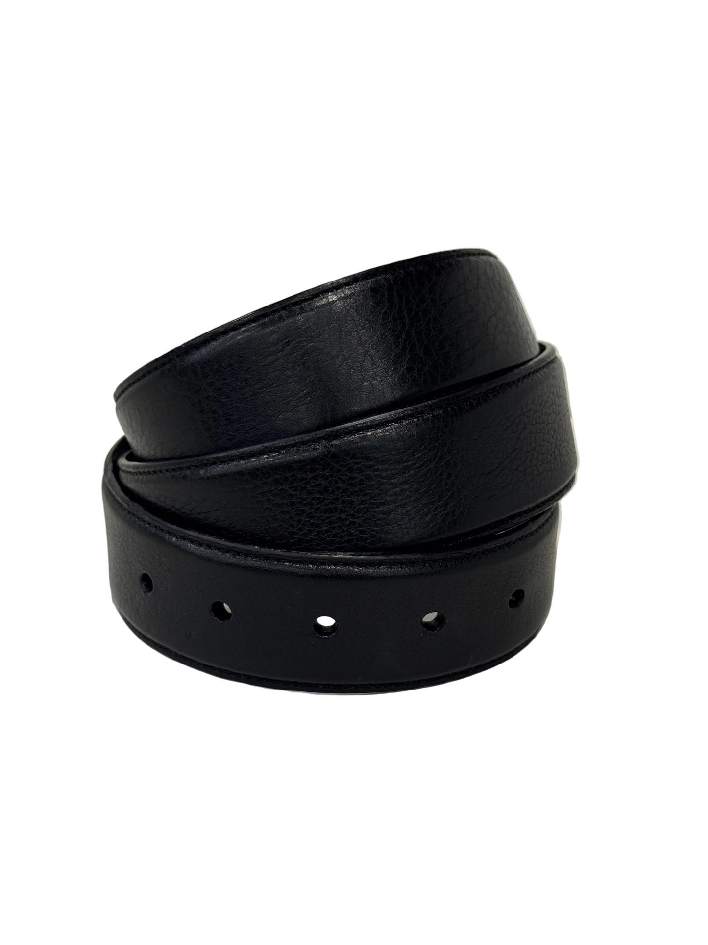 Chrome Hearts Black Leather Belt Strap