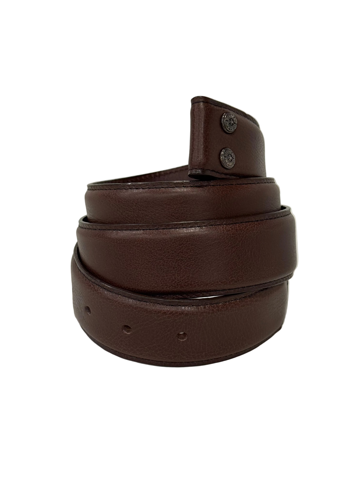Chrome Hearts Brown Leather Belt Strap