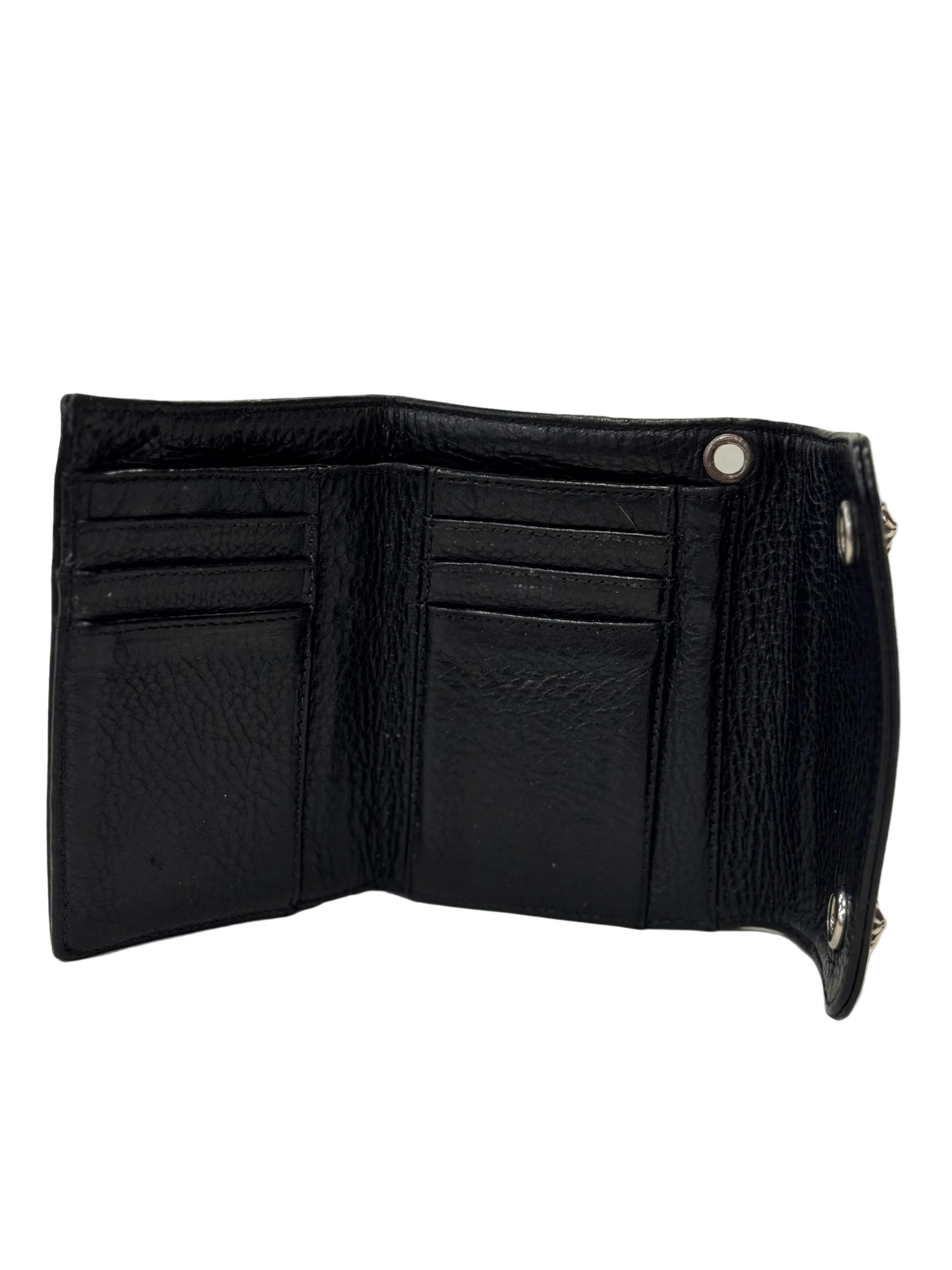 Chrome Hearts Cross Ball Leather Wallet