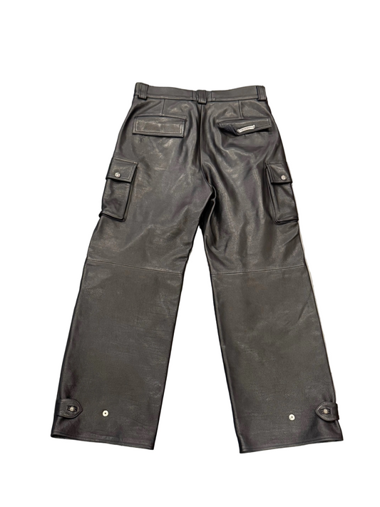 Chrome Hearts Leather Cargo Pants