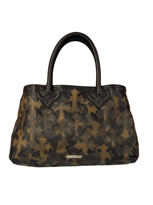 ($31,500) Chrome Hearts Camo Cross Patch Large Tote Bag