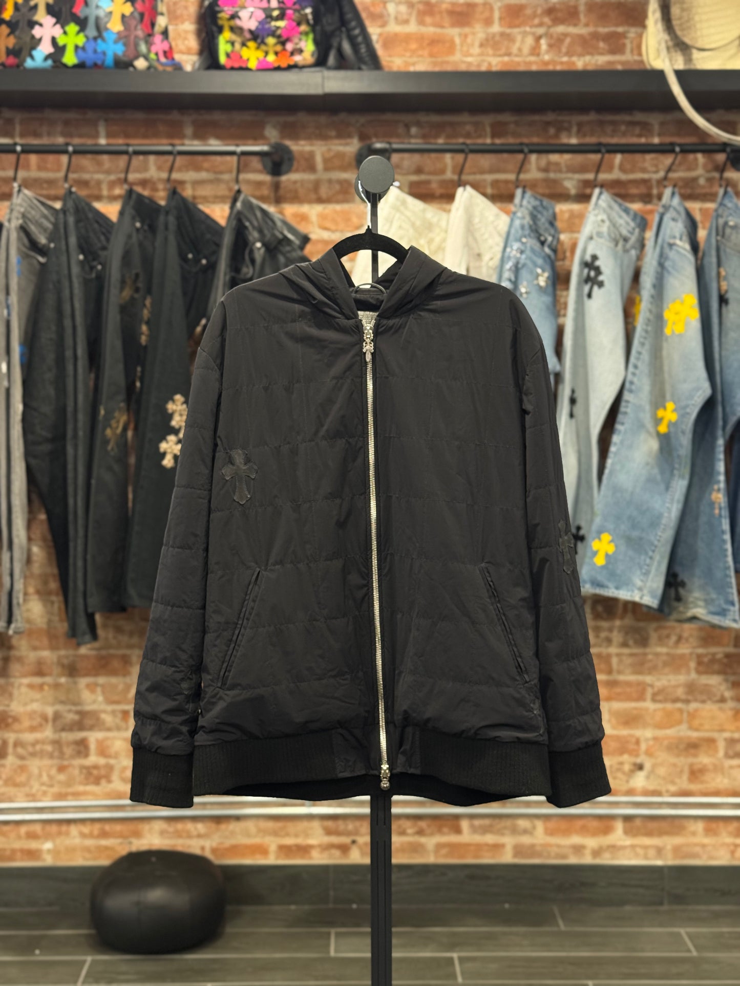 Chrome Hearts Nylon Thermal Cross Patch Zip-Up