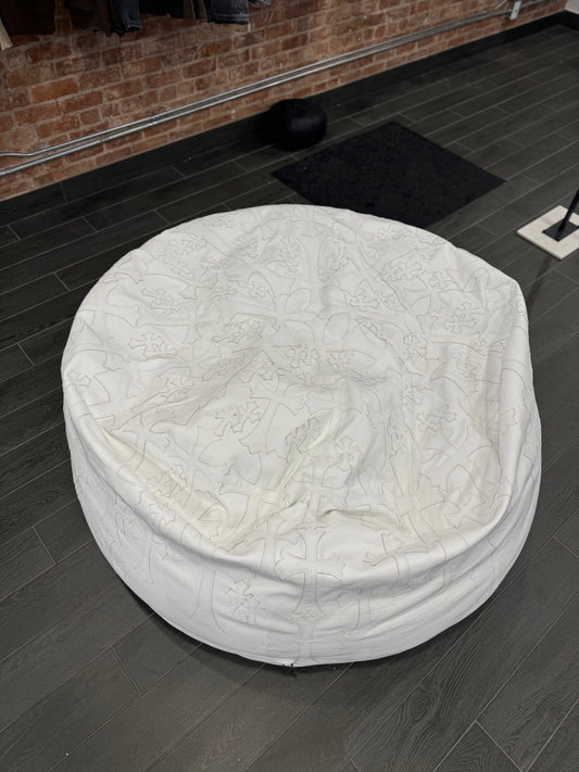 ($78,750) Chrome Hearts White Cross Patch XXL Beanbag