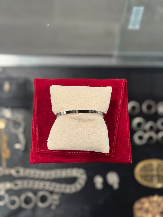 Cartier White Gold Love Bracelet