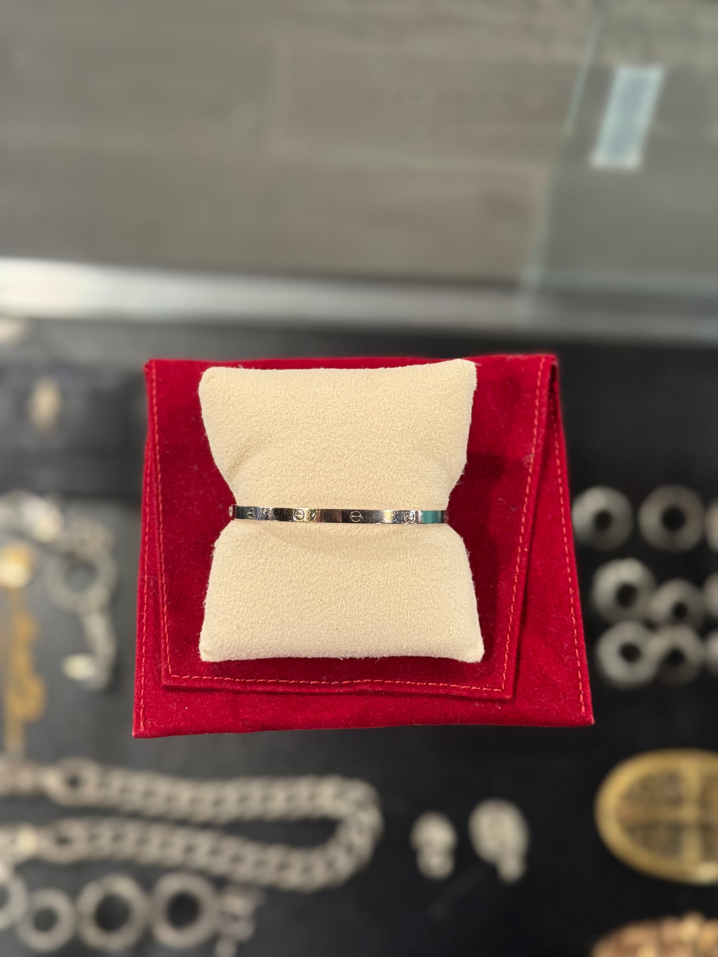 Cartier White Gold Love Bracelet