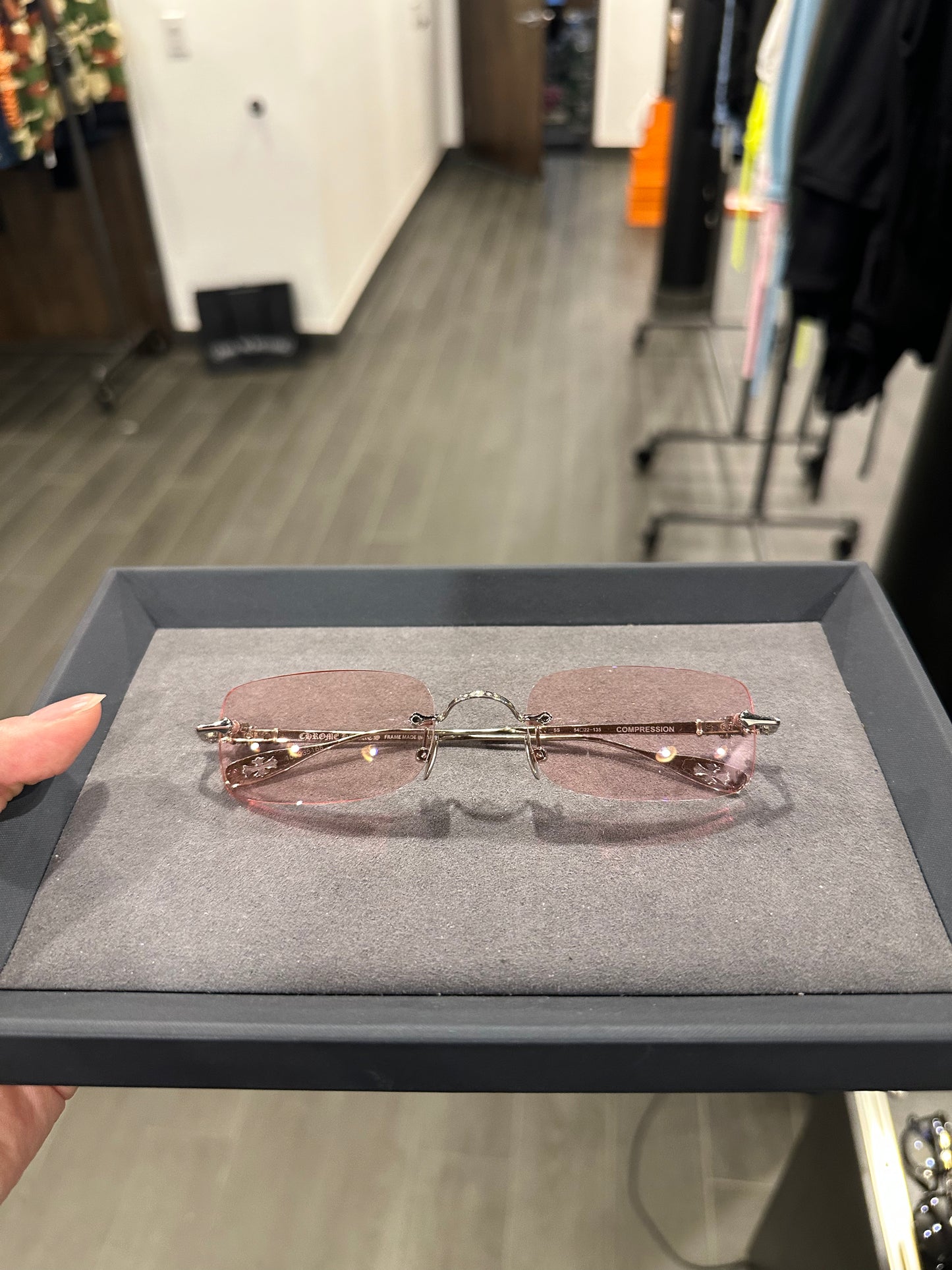 Chrome Hearts COMPRESSION Glasses PINK