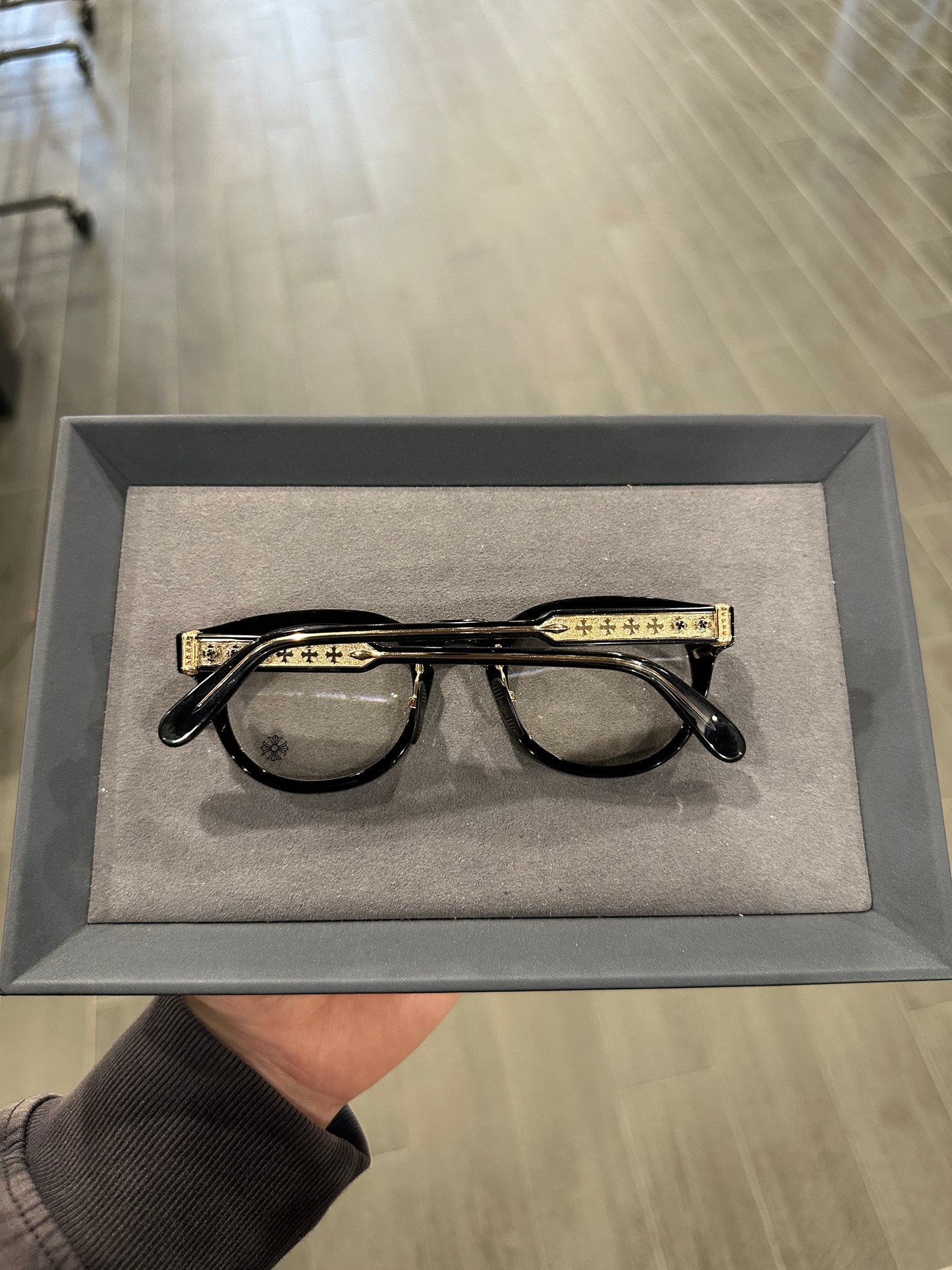 Chrome Hearts DINGALONGLINGLONG Glasses GOLD