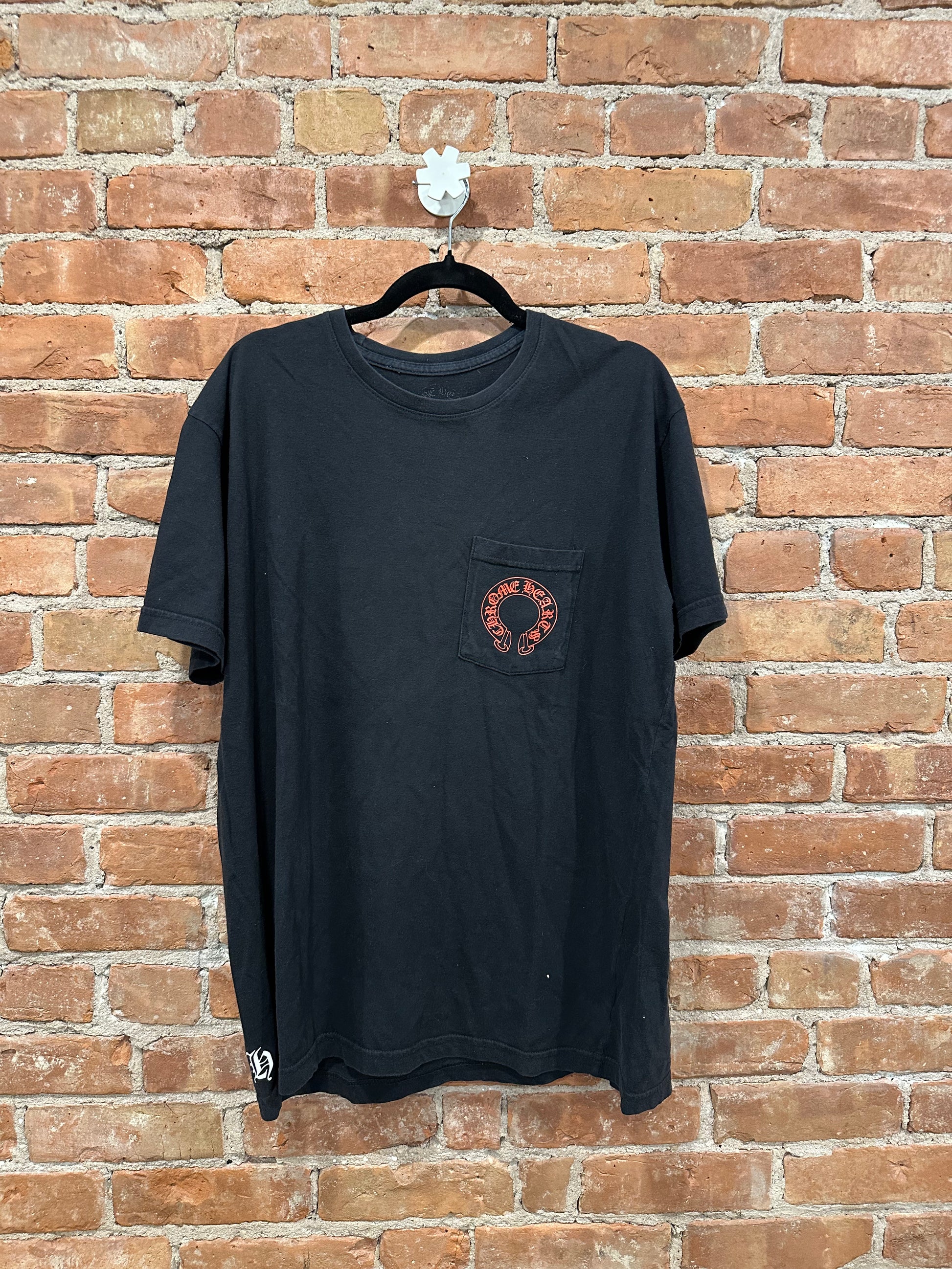 Chrome Hearts Black Horseshoe Cross T-Shirt XL - Back