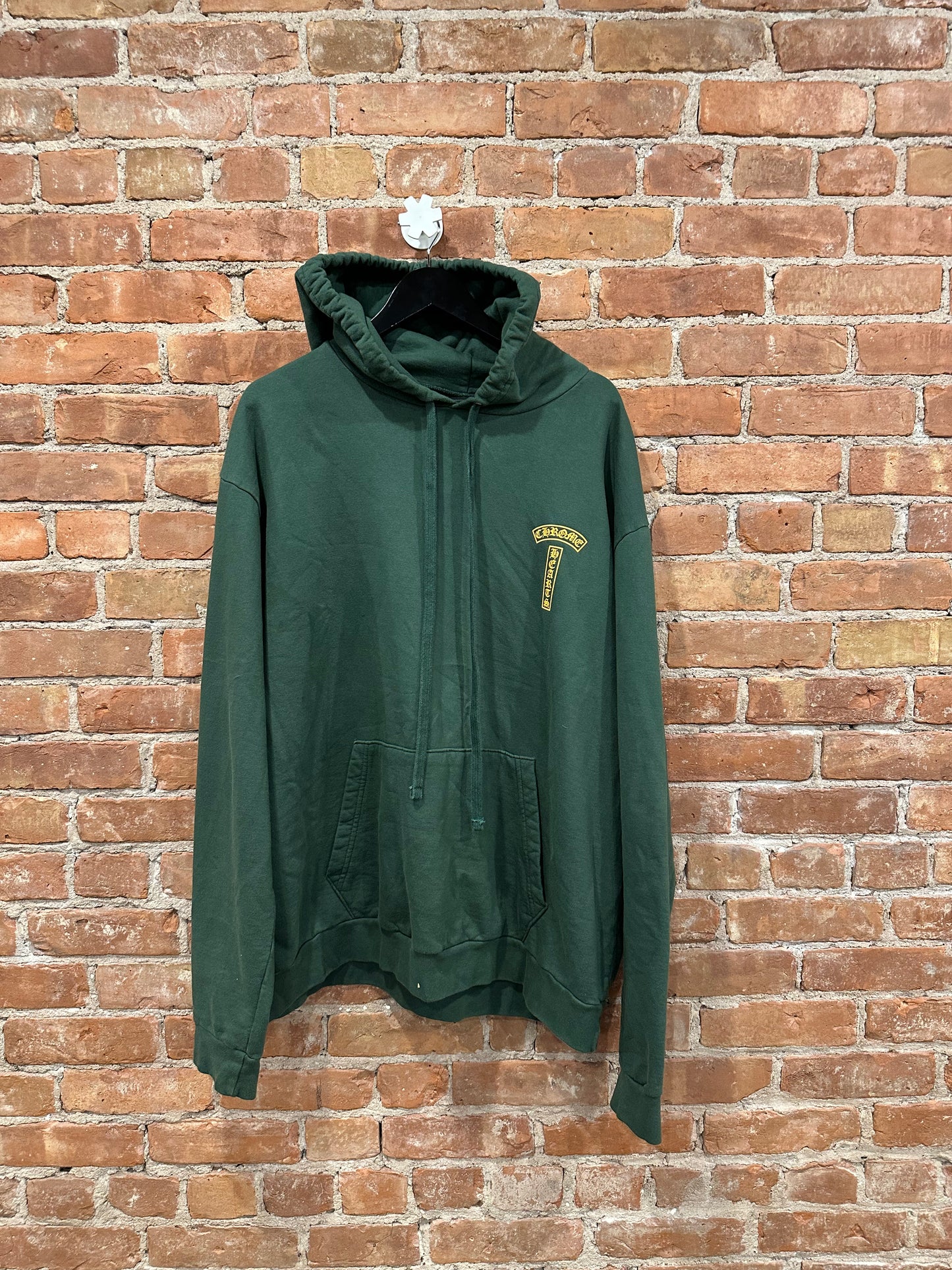 Chrome Hearts Green Cemetery Cross Zip-Up Hoodie XL - Front