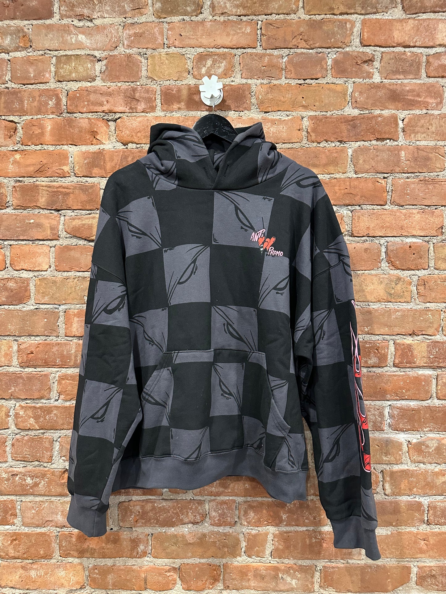 Chrome Hearts Matty Boy Inta Promo Dagger Checkered Zip-Up Hoodie XL - Front