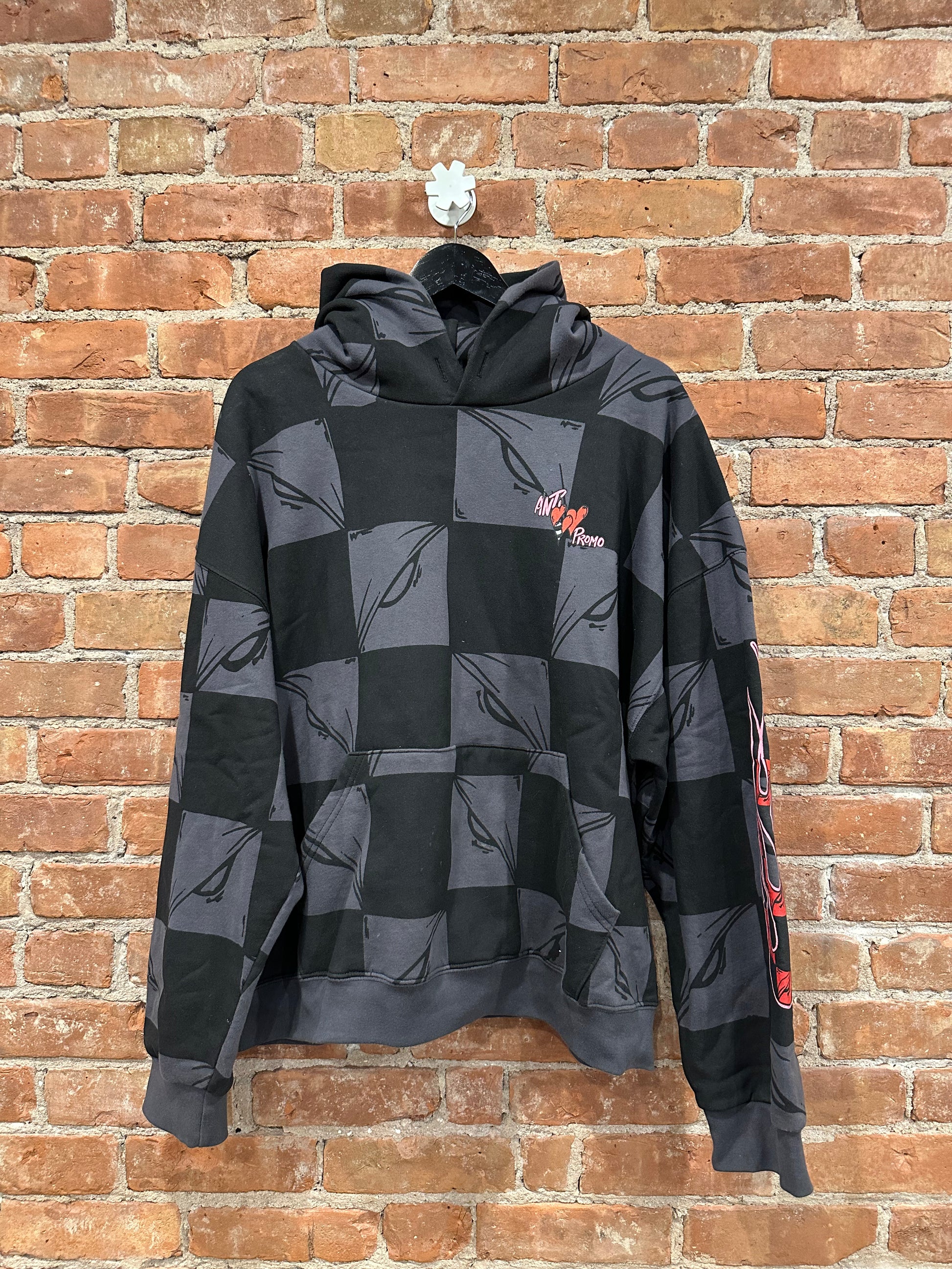 Chrome Hearts Matty Boy Inta Promo Dagger Checkered Zip-Up Hoodie XL - Front