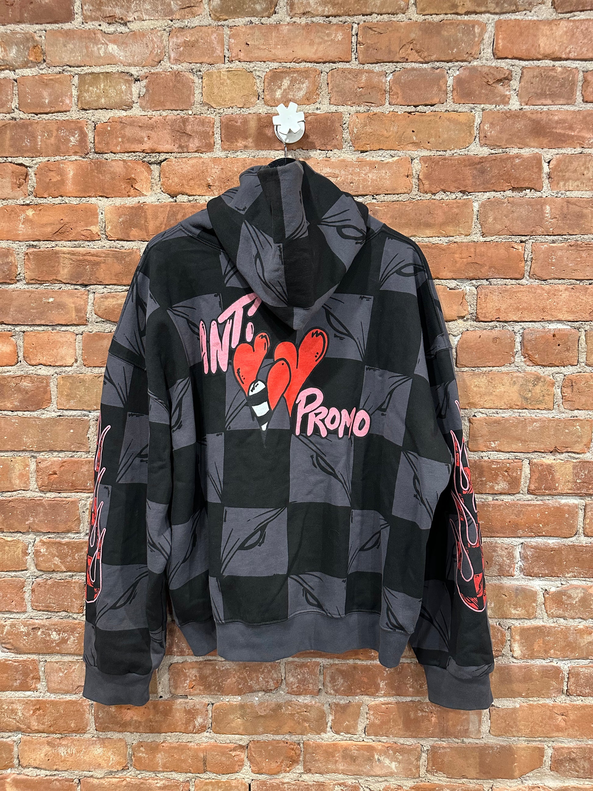 Chrome Hearts Matty Boy Inta Promo Dagger Checkered Zip-Up Hoodie XL - Back