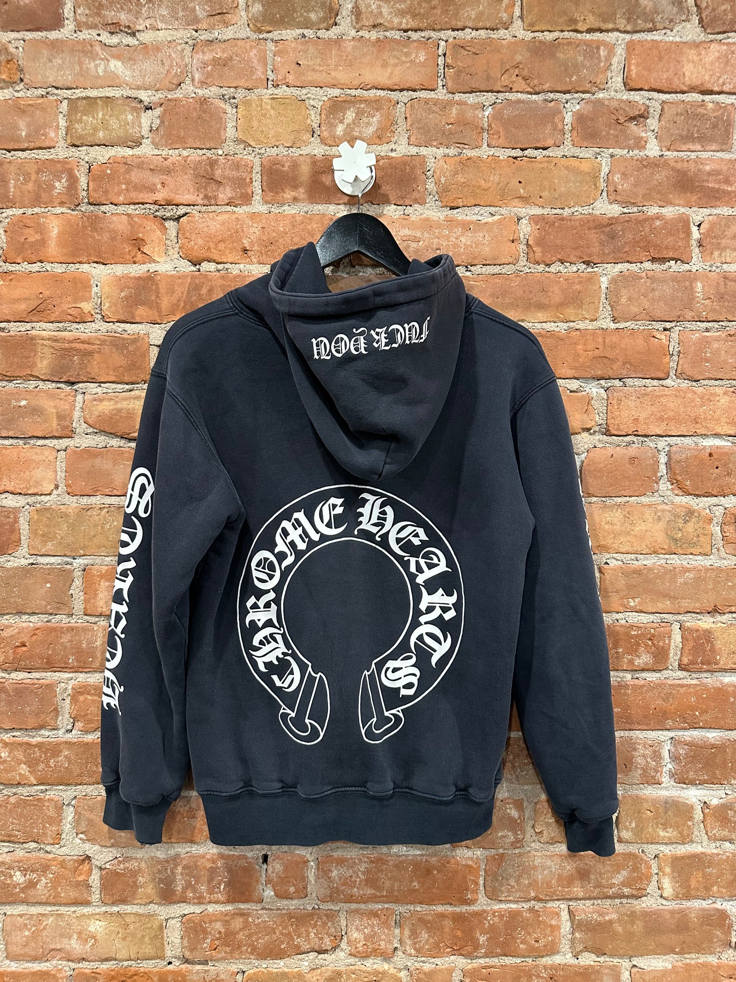 Chrome Hearts Black Fuck You Horseshoe Pullover Hoodie S - Front