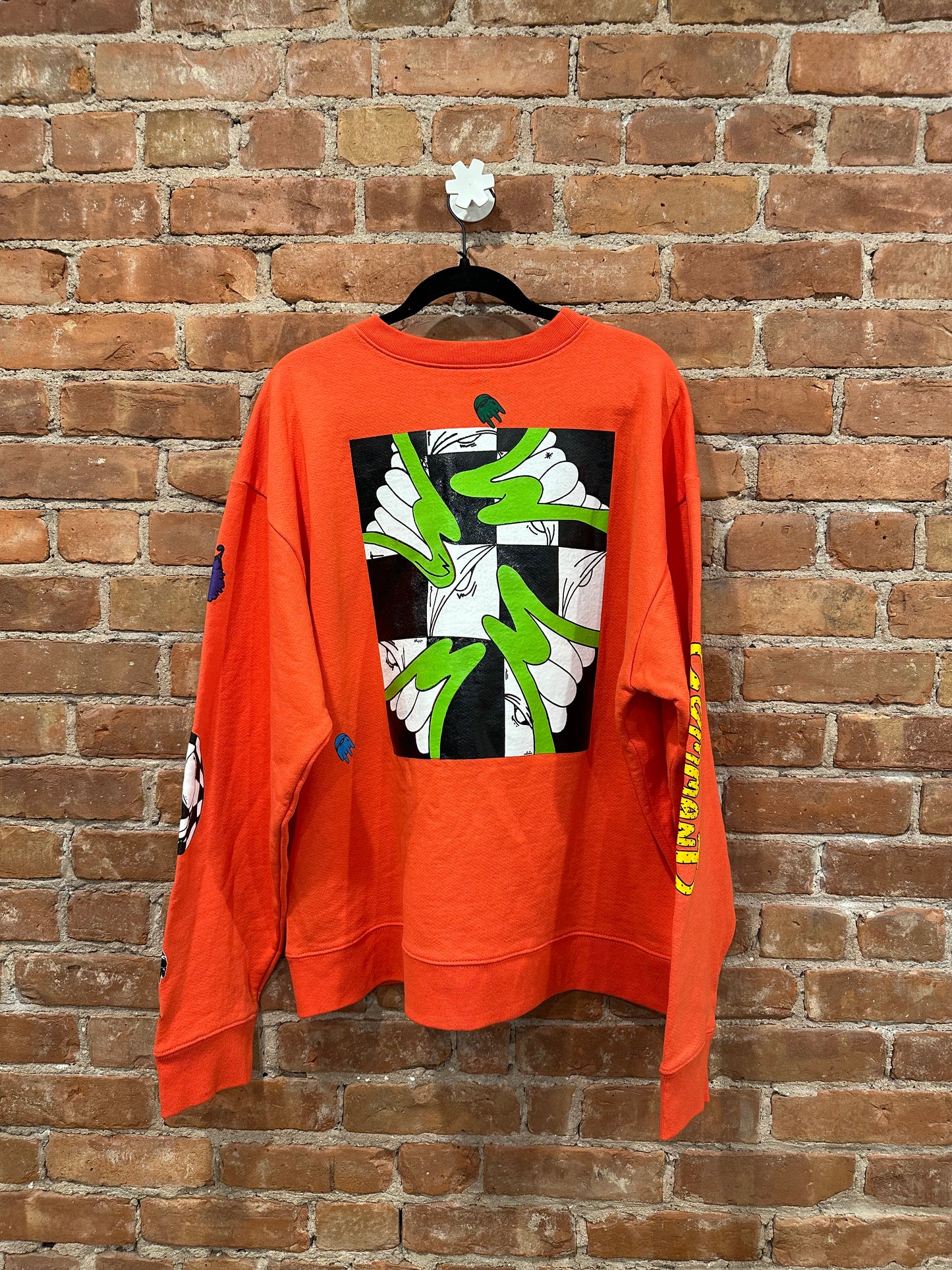 Chrome Hearts Matty Boy Orange Sex Records Crewneck Sweatshirt XL - Back