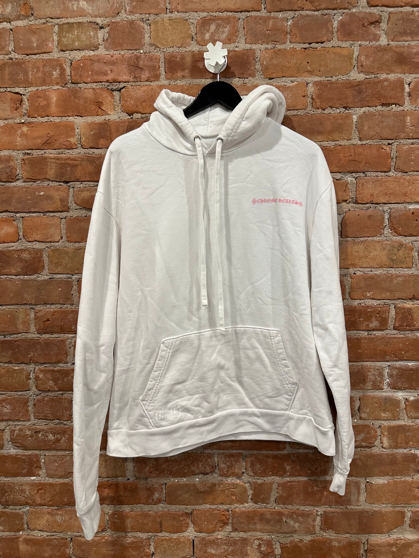 Chrome Hearts White Foti Portrait Pocket Hoodie S - Back