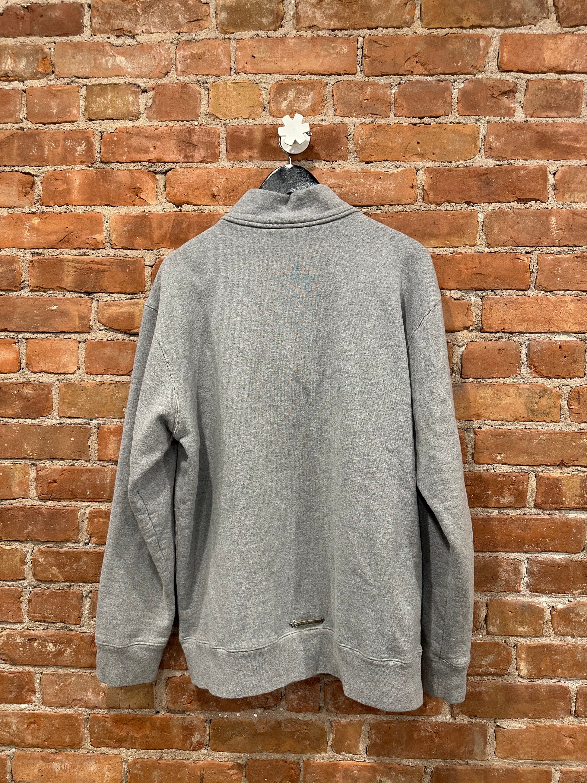 Chrome Hearts Grey Cross Patch Zip-Up Hoodie XL - Back