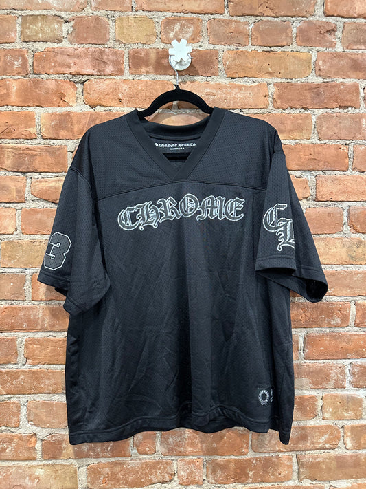 Chrome Hearts Black Mesh CH Motocross Jersey L - Front