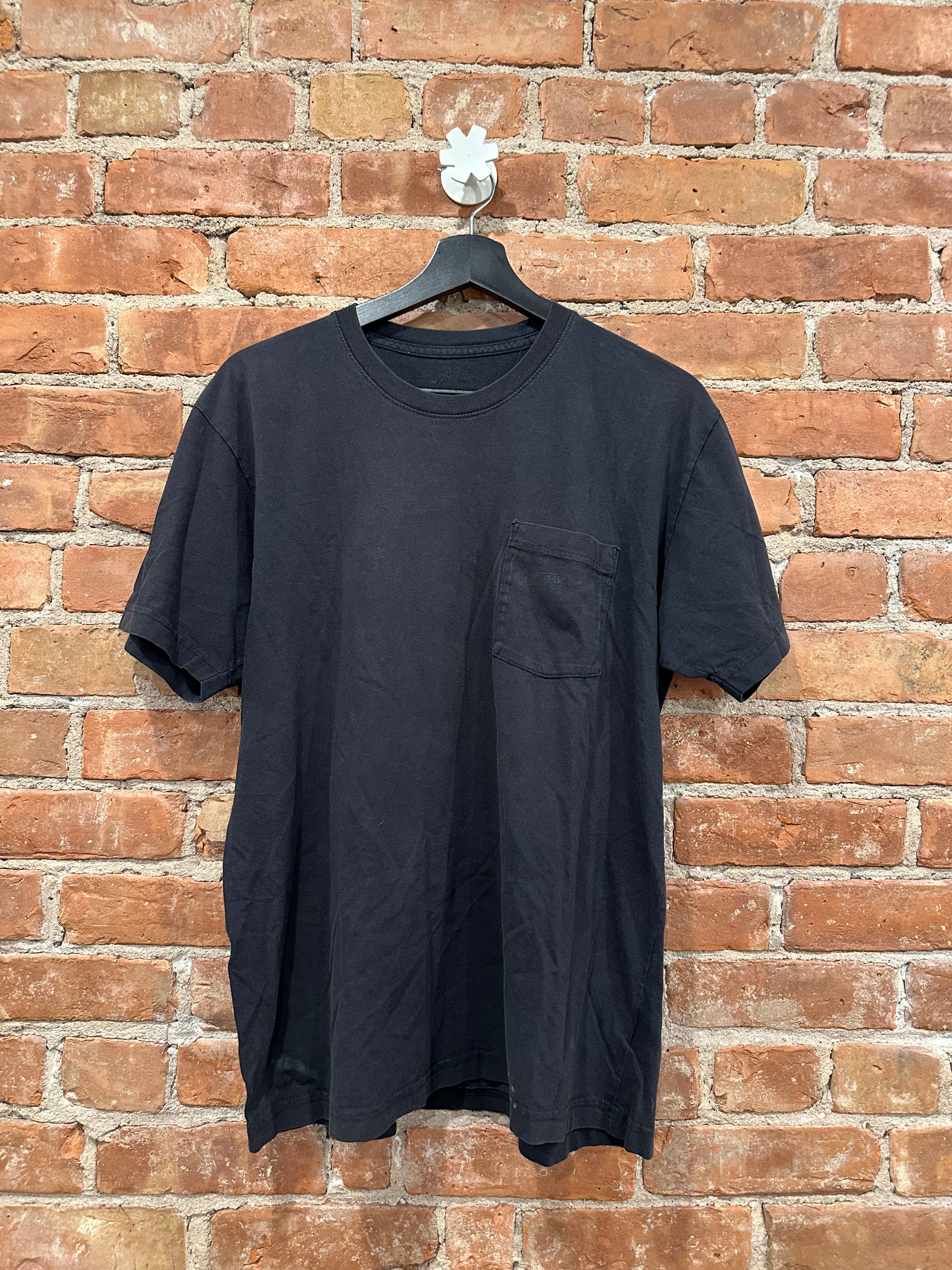 Chrome Hearts Black Orange Floral Medallion Pocket T-Shirt L - Front