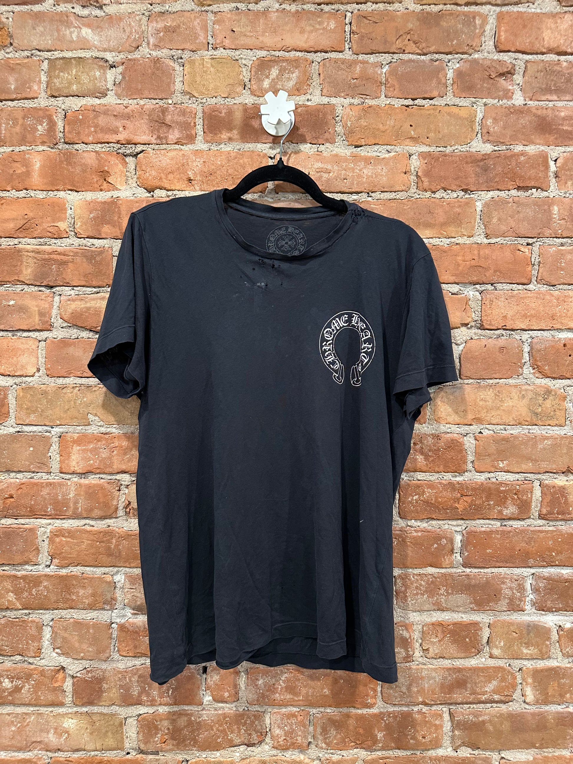 Chrome Hearts Black Sumo Wrestler Pocket T-Shirt M - Front