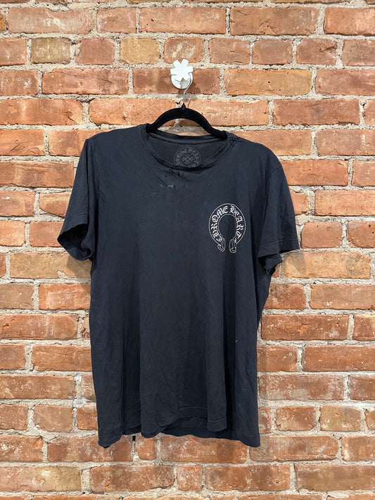 Chrome Hearts Black Sumo Wrestler Pocket T-Shirt M - Front