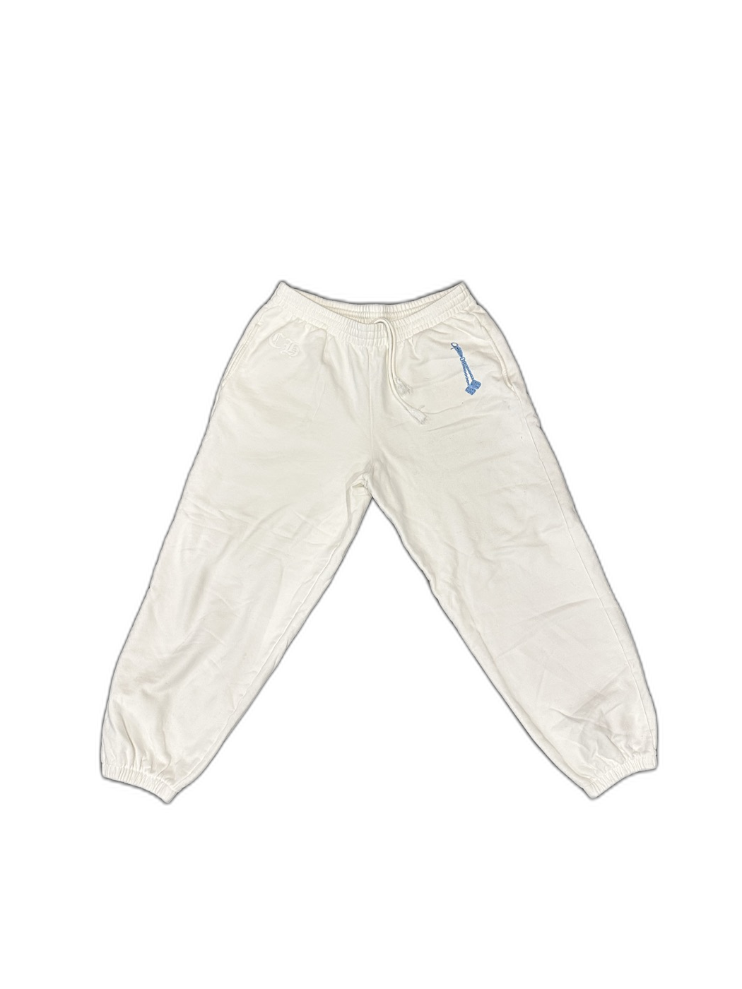 Chrome Hearts White Dagger Sweatpants - Front