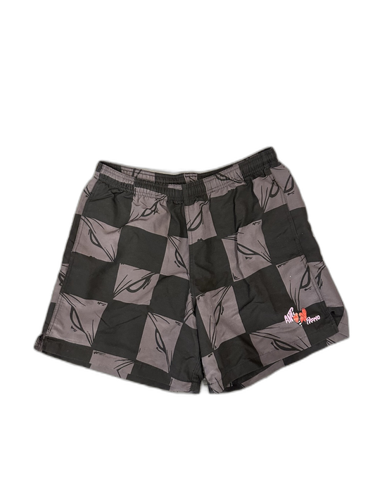 Chrome Hearts Matty Boy Dagger Checkered Board Shorts - Front