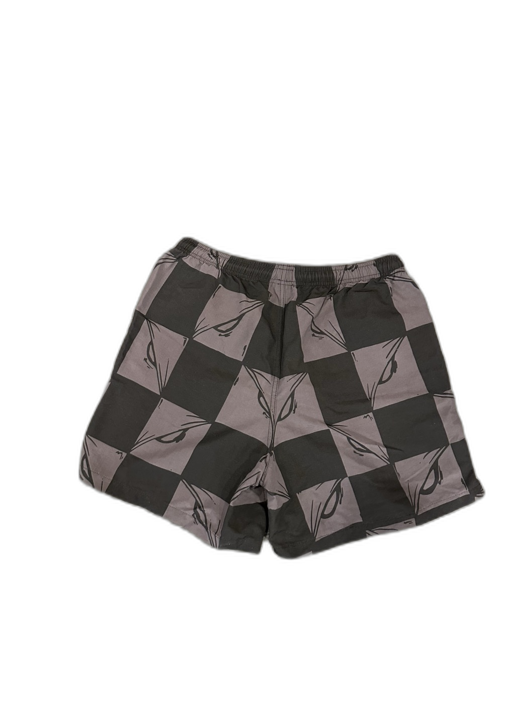 Chrome Hearts Matty Boy Dagger Checkered Board Shorts - back bg-removed