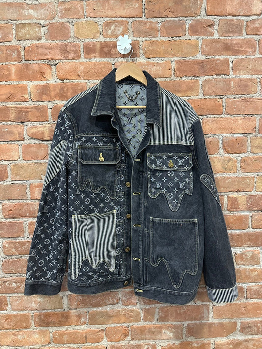 Louis Vuitton LV Monogram Patchwork Denim Jacket - Front