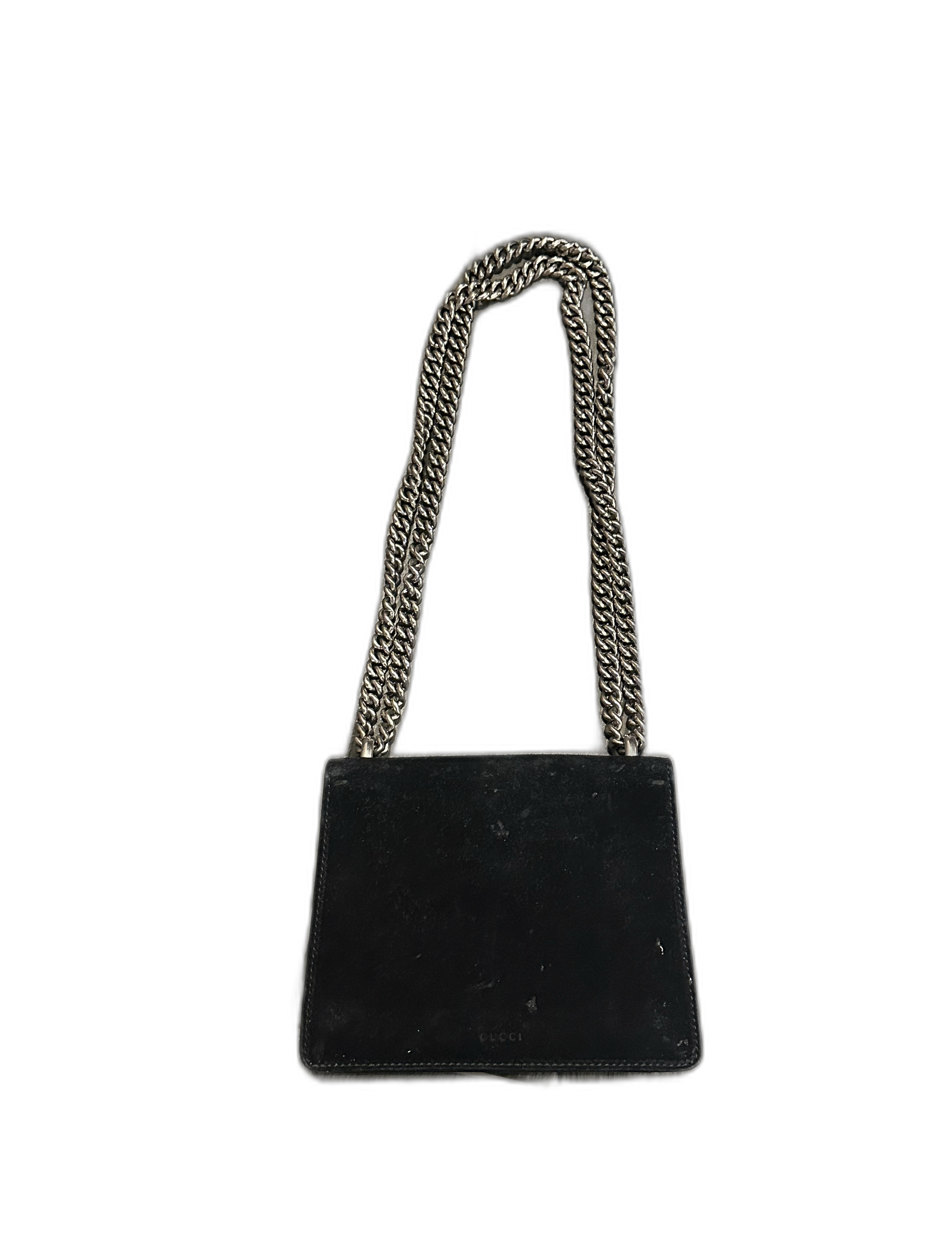 Gucci Dionysus Black Suede Shoulder Bag - Back