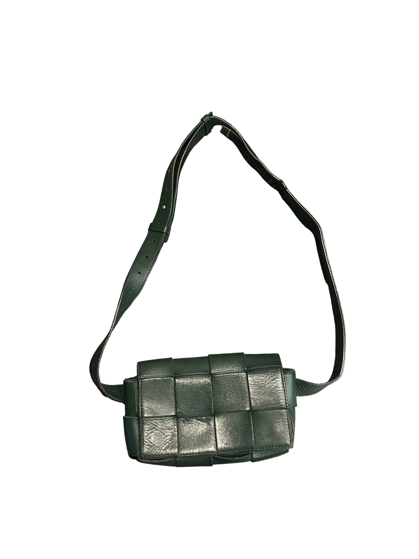 Bottega Veneta Green Intrecciato Cassette Bag