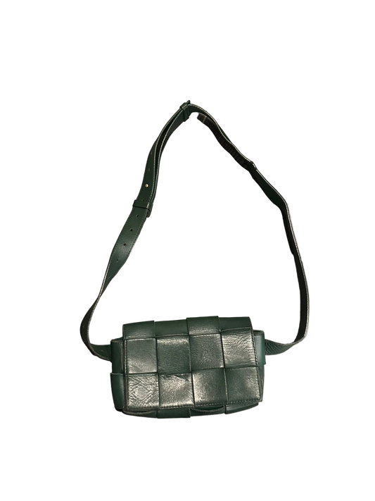 Bottega Veneta Green Intrecciato Cassette Bag