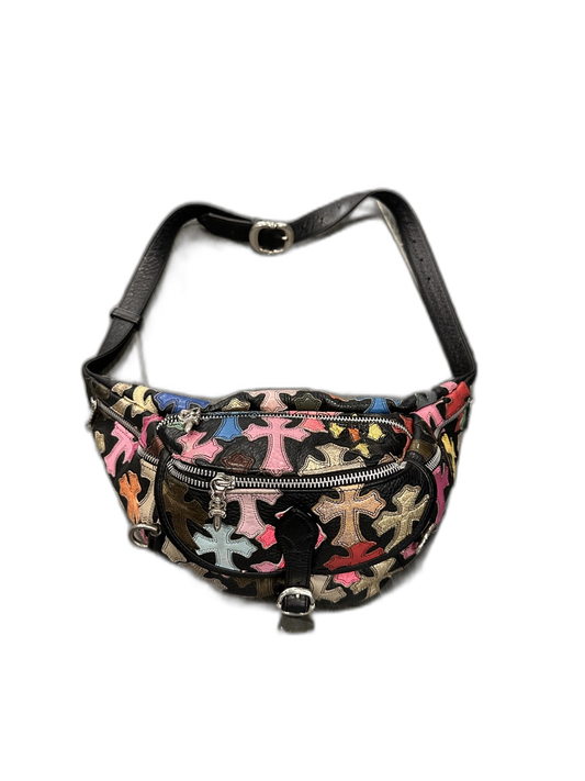 Chrome Hearts Multicolor Cross Patch Leather Fanny Pack - Front
